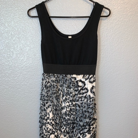 Leopard Ruffle Tank Dress - Picture 2 of 4